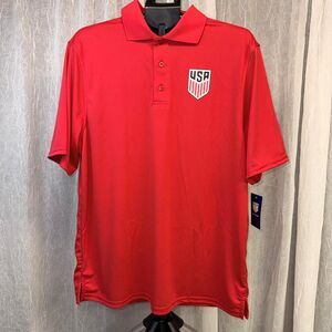 Brand new with tags U.S. Soccer men’s polo shirt by Icon Sports. size L